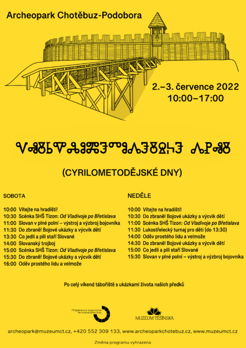 (Česky) Cyrilometodějské dny, 2.–3. 7. 2022